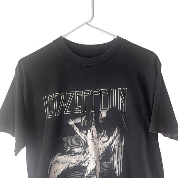 Led Zeppelin Men Medium Icarus Hellraiser Black Short Sleeve T Shirt - Picture 2 of 6